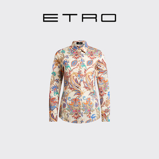 ETRO艾绰 25秋冬新款 衬衫 新品 上衣 型府绸长袖 首降 版 女士修身