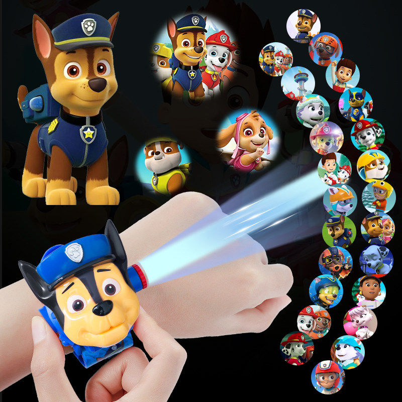 阿奇发光投影儿童玩具手表男生小学生专用卡通小孩子男童只看时间