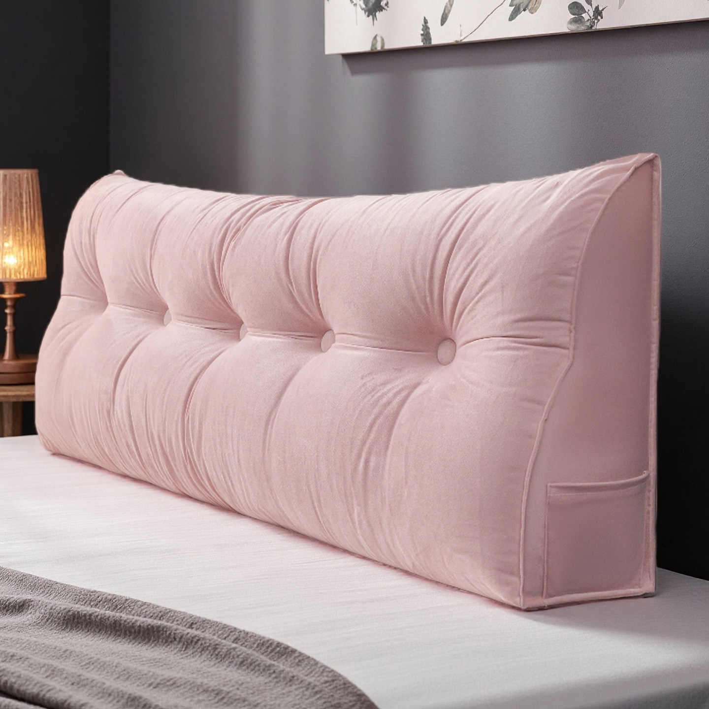 时尚床头靠背软包三角床上靠垫加厚榻榻米靠枕护腰沙发软垫可拆洗,居家布艺,床头靠垫,淘宝优惠券,粉丝福利购,淘宝优惠卷