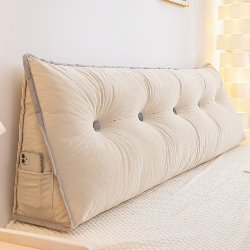 三角靠垫床头软包靠背加厚榻榻米防撞软垫可拆洗护腰卧室床上靠枕