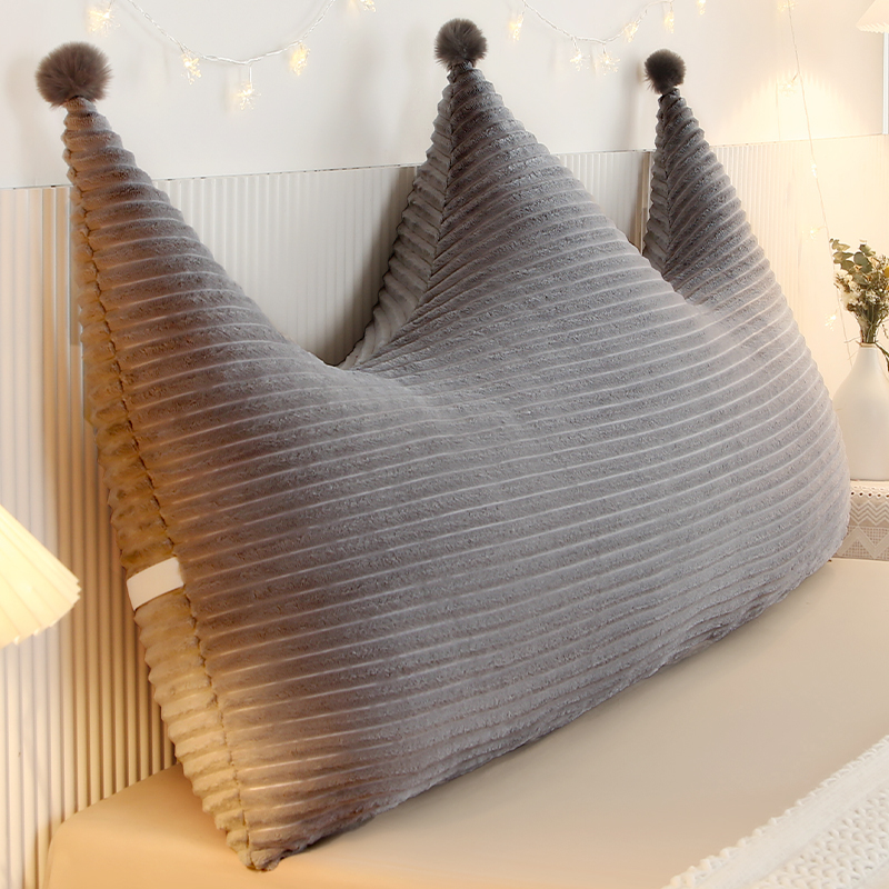 轻奢灰色床头北欧可拆洗