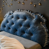 欧式 唯美 床头靠背轻奢大靠垫双人床上靠枕软包1米8卧室可拆洗