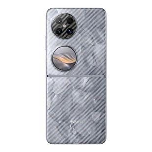 艾思度适用华为pocket2磨砂手机后膜pockets折叠屏背膜贴纸LEM-AL00碳纤维后盖改色彩膜BAL-AL60一体防刮软膜