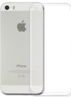 适用 苹果5S手机壳iPhone 5透明保护壳5SE后盖软壳ip5男女款苹果五代防摔硅胶套ins新潮牌全包边轻薄简约