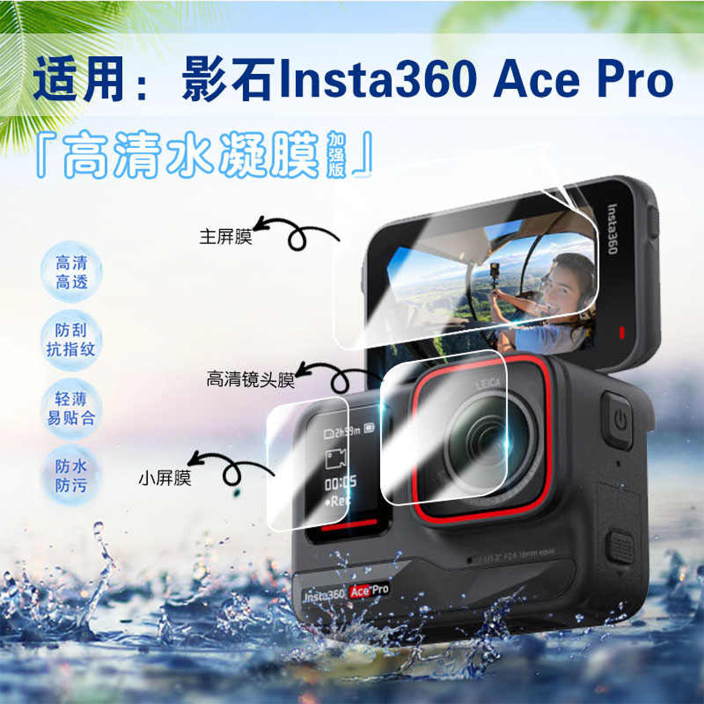 适用影石AcePro保护贴膜防刮爆图片