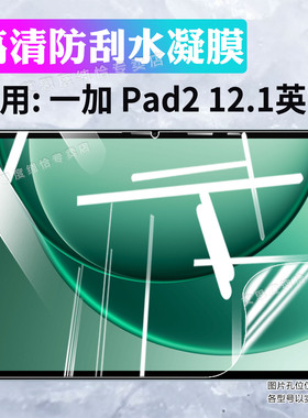 适用一加Pad2平板贴膜12.1英寸OnePlusPad2防爆水凝膜pad2pro平板屏幕保护膜1+Pad3高清透明Pad Go防偷窥软膜
