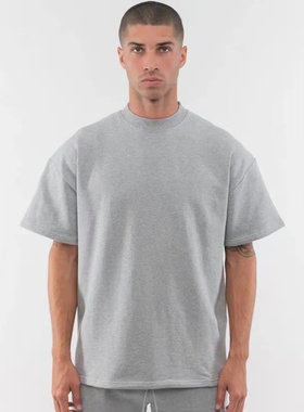 ESNTLS贵货小众美潮高街纯棉重磅水洗宽松短袖夏季男女情侣T恤