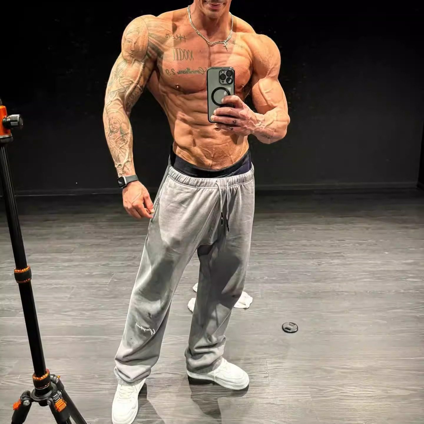 正品原单洛杉矶潮牌健身长裤