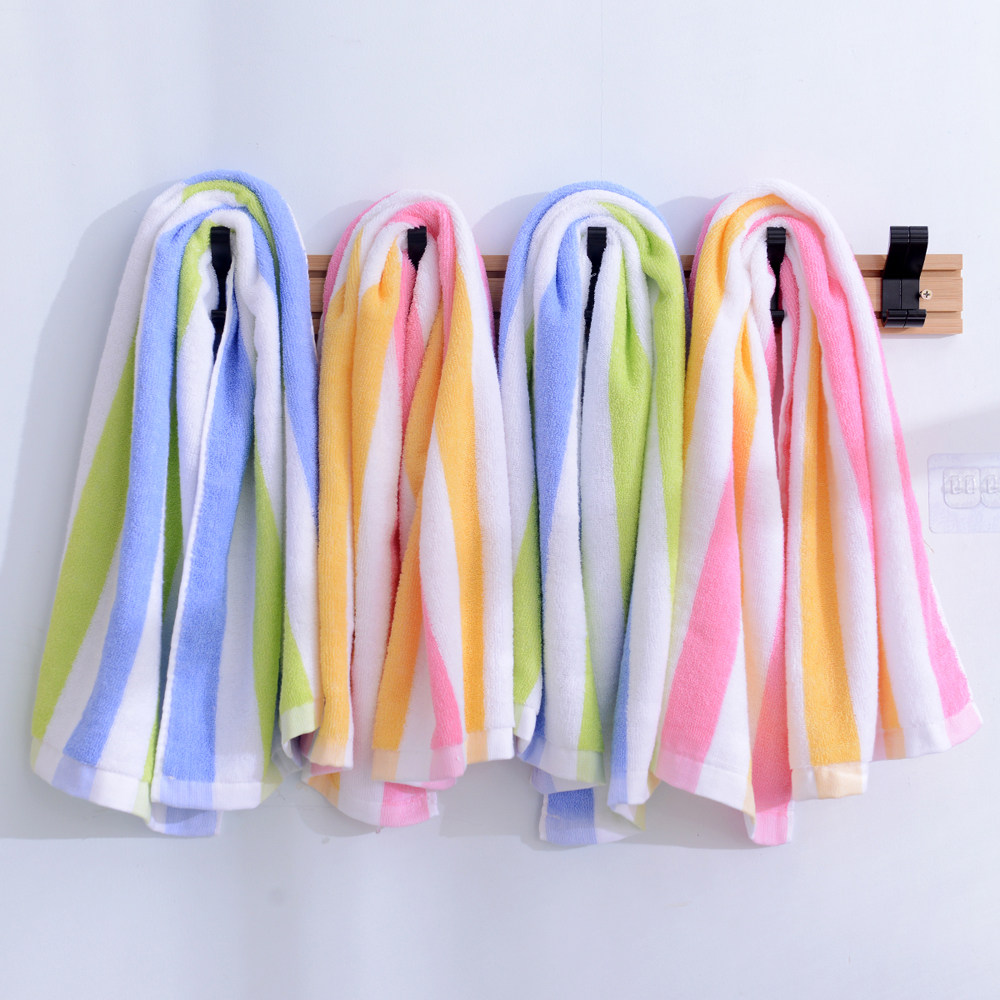 男士加长洗澡毛巾纯棉家用全棉吸水不掉毛粉色蓝色夏天薄款运动巾,居家布艺,毛巾/面巾,淘宝优惠券,粉丝福利购,淘宝优惠卷