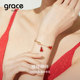 Grace Girl葫芦手链女款 红玛瑙轻奢小众新年生日情人节礼物送女友
