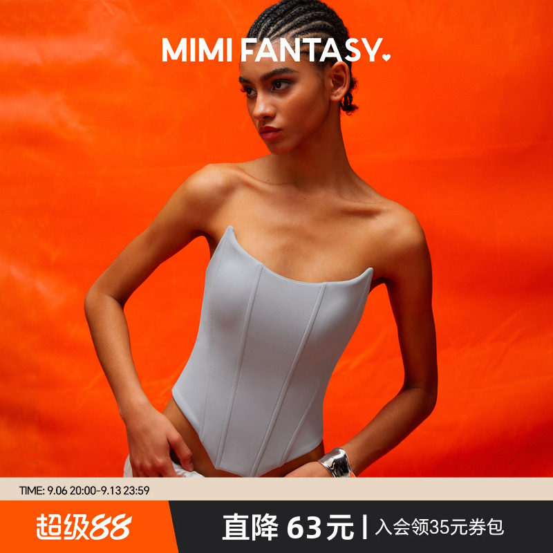 辣妹绝美鱼骨胸衣女夏季打底抹胸图片