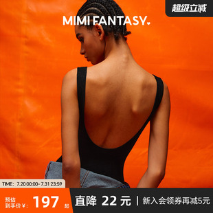 FANTASY辣妹可外穿美背連體衣帶墊bra MIMI in免穿內(nèi)衣U型大露背