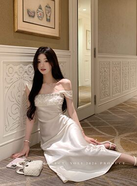 YOLI 张宥利 1/20晚20点【新品限时折扣】 流光宴会  白色连衣裙