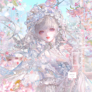 12张 高清无水印 神晓会专 甜美女生厚涂插画头像扭蛋原创圈直购