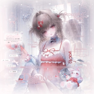 108张 摄入芝士扭蛋馆6期 闺蜜女生插画头像原创圈直购高清无水印