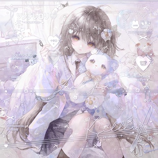 [40张 摄入芝士扭蛋机3期]女生动漫插画头像原创圈直购部分厚底纹