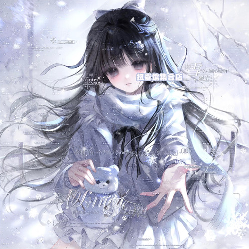 抱盒60张 萌物番圆酒直购 情侣冬日插画头像扭蛋原创圈高清无水印