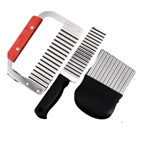 多功能波纹切菜刀薯格神器不锈钢狼牙土豆波浪刀锯齿切丝刀具套装