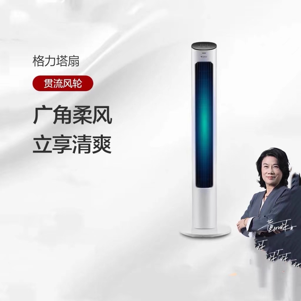 格力塔扇无叶静音落地扇家用遥控台立式电风扇风扇 FL-08X61Bg