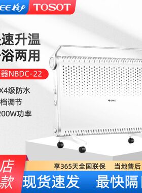 格力家用居浴两用取暖器电暖器气浴室防水欧式快热电热炉NBDC-22