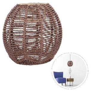 Imitation Rattan Lampshade Chandelier Retro Decor Lantern