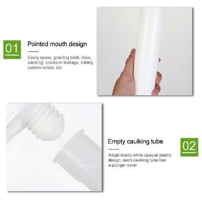 3 Pcs Empty Hose Caulk Caps Fillable Tape Rechargeables