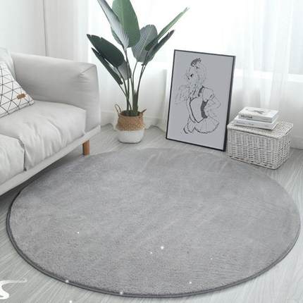 Round carpet bedroom bedside cushion blanket table floor mat
