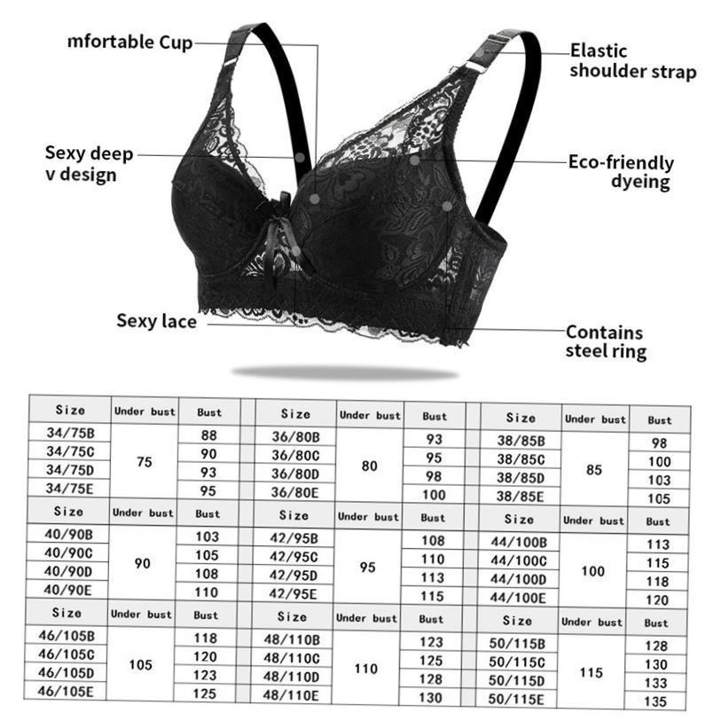 Plus Size bra sexy bralette top Underwear push up bras大文胸