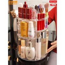 Rotating Makeup Organizer Spinning Skincare Storage Carousel
