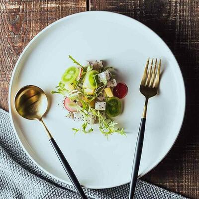 dinner plates ceramic steak plate dishes 西餐盘 western food