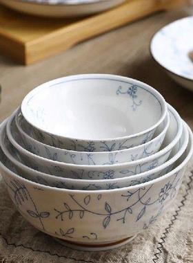 Japanese-style Tableware Dish Set Household Underglaze Rice