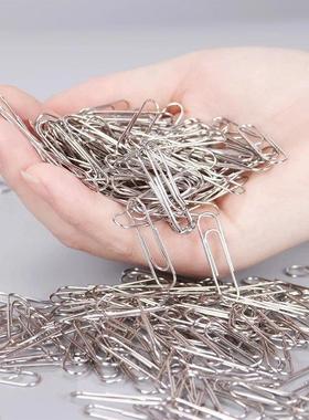 500/300/100/50PCS Metal Silver Paper Clips for Paperwork Sta