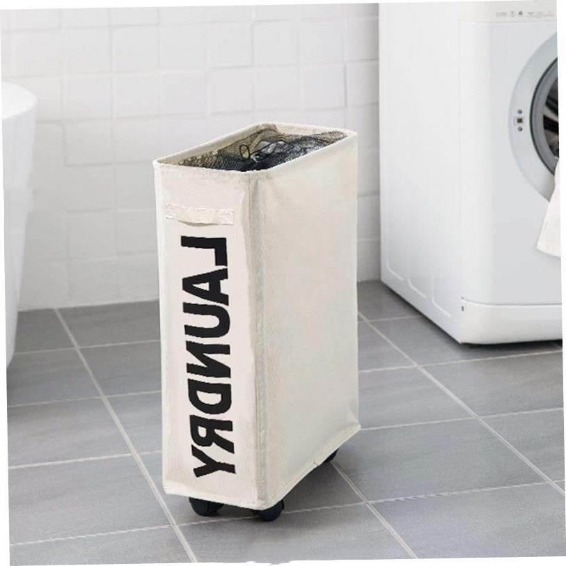 Laundry Basket Foldable Dirty Clothes With Wheels Organizer