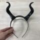 Black Cosplay Demon Women Horns Headpiece Animal Antelope