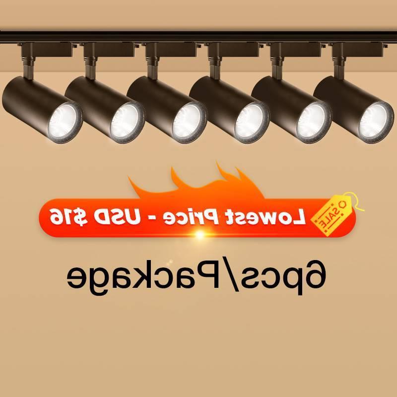 One Set Led Track Light 220v COB Ceiling Spot Light Wall Lam