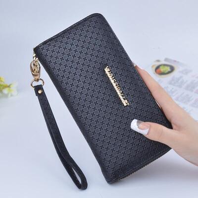 Ladies Zipper Purse Large Capacity Practical Hand Wallet Wom