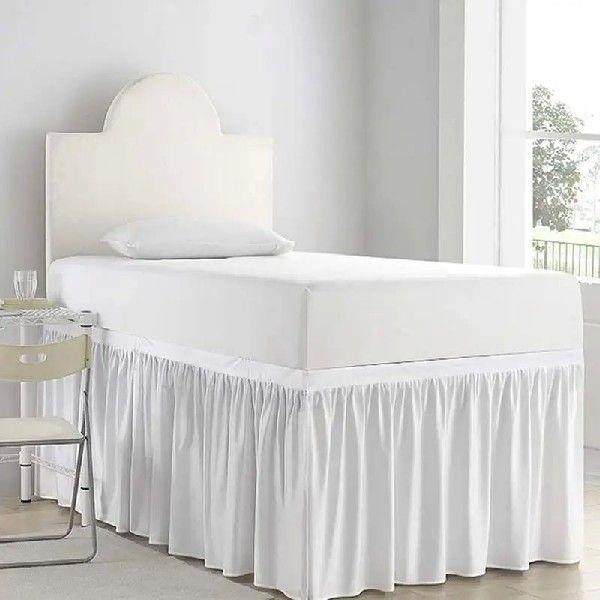 Ruffled Bed Skirt For Dorm Ruffled Wrap Around Design Dorm