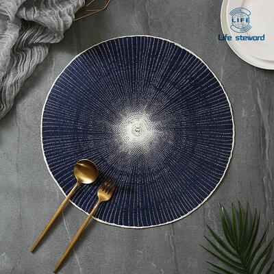 Round Placemats Coasters Braided coffee Place Mats 圆形餐垫