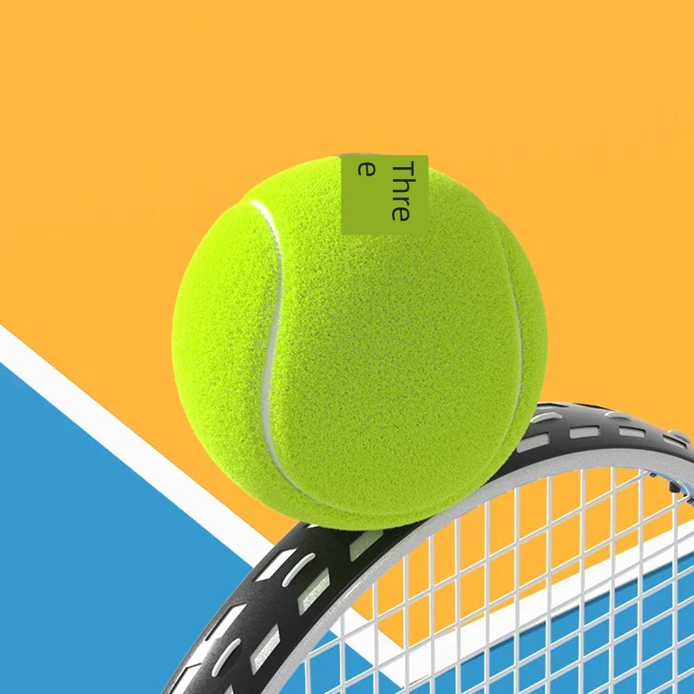6/12pcs Tennis Balls with Mesh Carry Bag Practice Ball High