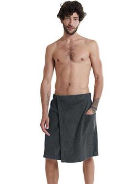Men's soft towel comfortable bath wearable bathrobe男士