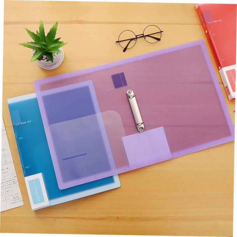 punched folder A4 paper 3 hole binder ring file活页文件夹