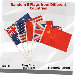 Decorative coloured flags flag of the world Hand signal fla1