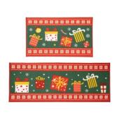 Piece Rug Merry Set Kitchen slip Non Christmas Outdoor Doo