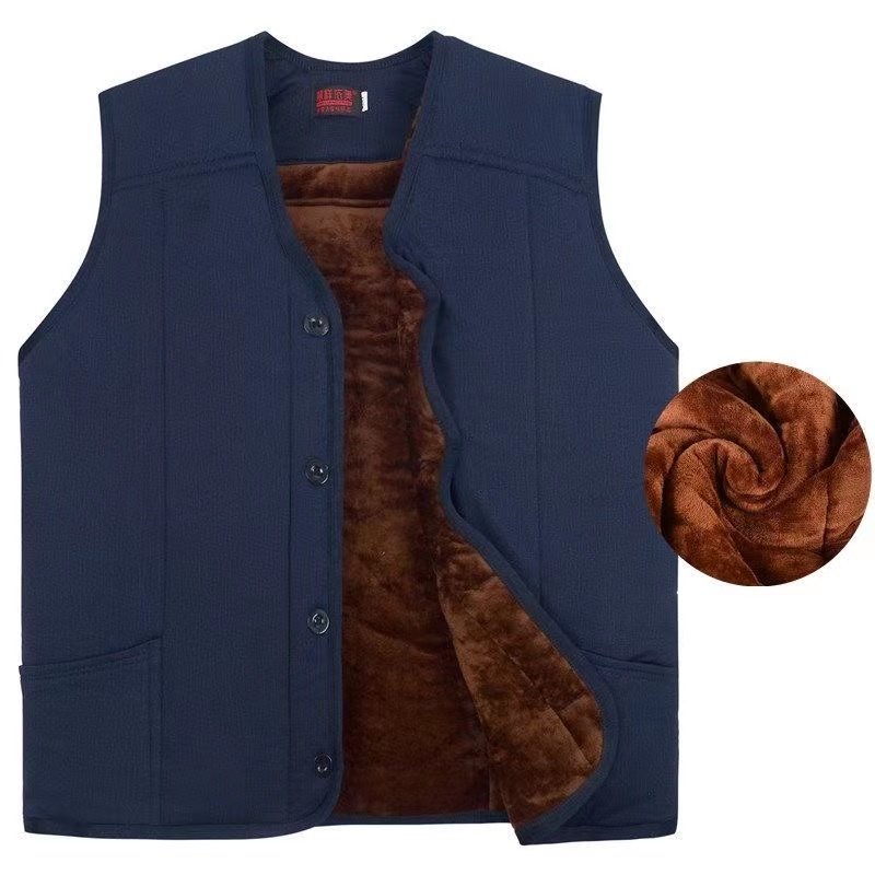 爷爷冬天加绒加厚开衫马甲老年人保暖驼绒坎肩马夹爸爸宽松棉衣男,男装,常规马甲,淘宝优惠券,粉丝福利购,淘宝优惠卷