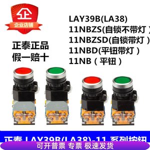 LAY39B( LA38)-11BN/NBD/BNZS/BNZSD自复位自锁带灯平钮开关