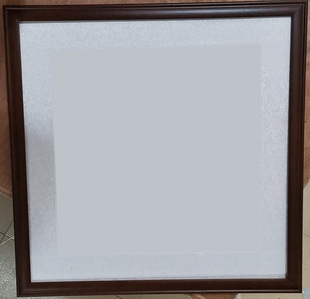 国画书法装裱画框手工装裱原木画框沙比利榫卯框实木画框定制圆形