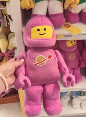 上海乐高乐园正品代购lego太空人毛绒公仔玩偶娃娃玩具