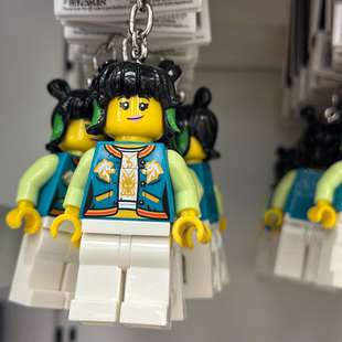 上海乐高乐园纪念品周边悟空小侠人仔龙小娇发光钥匙扣挂件