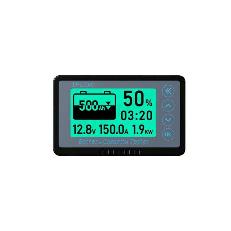 TF03K房车库仑计电量显示器RS485TTL232通信铁锂电池电量表库伦计