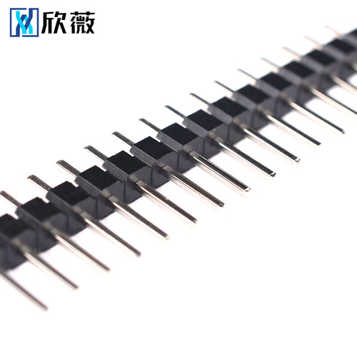 单/双排针 间距2.54MM 1*2p/3p/4p/8P/16p/20p小黑夹 LCD1602/128